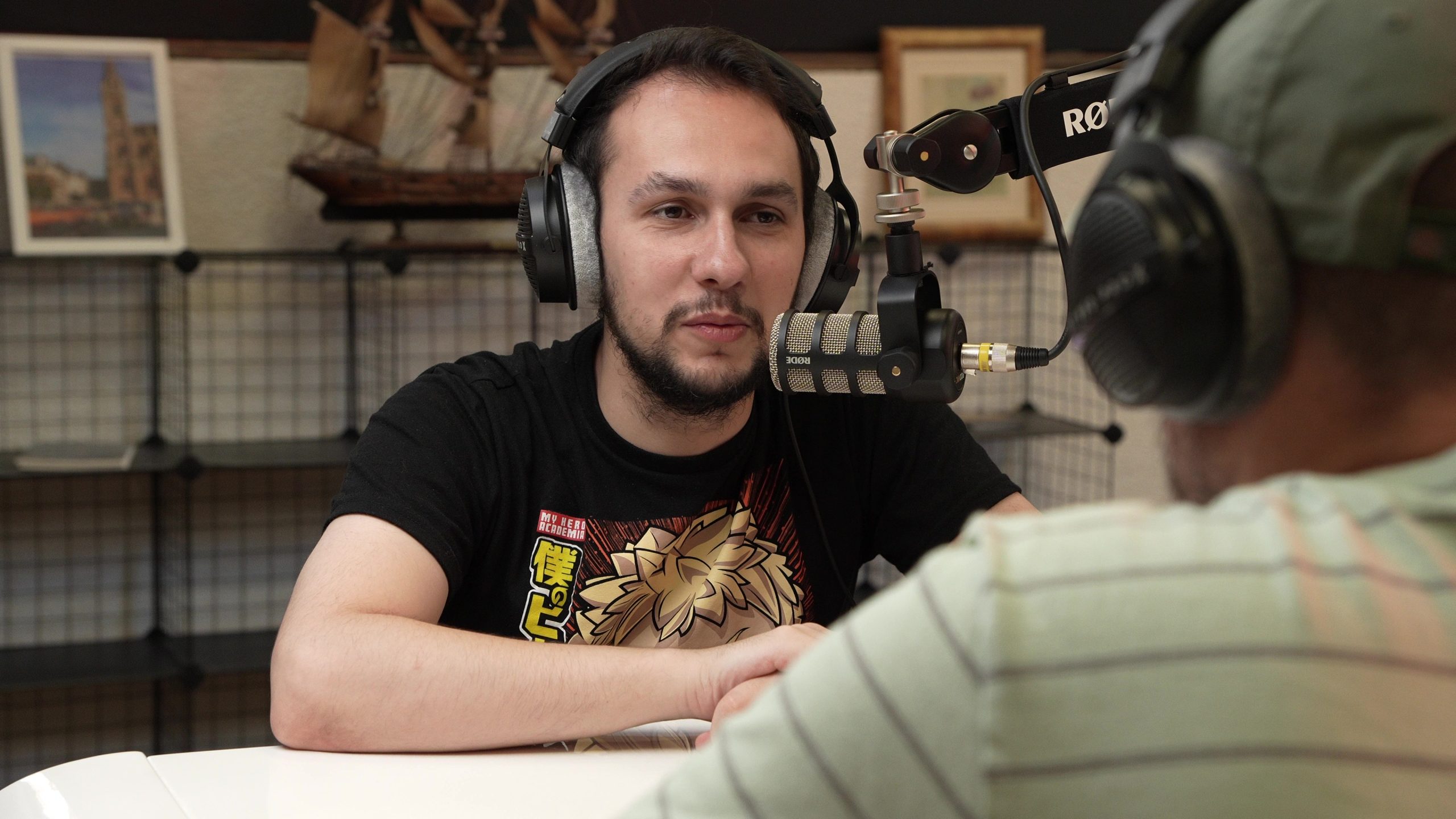 Plateau du studio podcast Résotto Lab à Rouen pendant un tournage