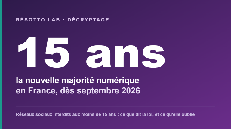 15 ans, nouvelle majorité numérique en France