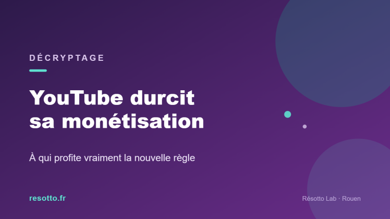 YouTube durcit sa monétisation